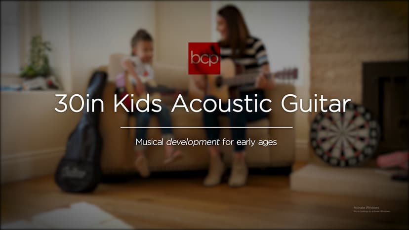 Best Choice Products 30in Kids Acoustic Guitar, All-in-One Beginner Starter Kit w/Strap, Case, Extra Strings, Rosette Inlay - Redburst