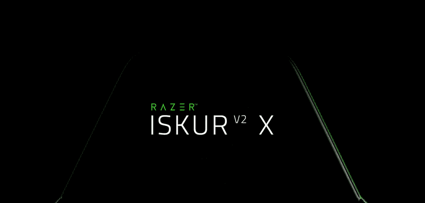 Razer Iskur V2 X Ergonomic Gaming Chair: Built-in Lumbar Support - Widened Seat Base - High Density Foam Cushions - Adjustable 152 Degree Recline - 2D Armrests - Plush Fabric Finish - Black