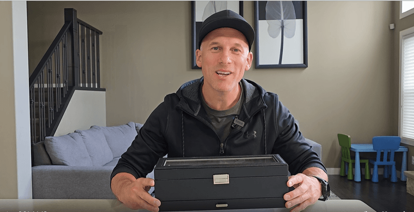 ProCase ProCase Watch Box, 6 Slot Watches Display Case with Drawer, Mens Watch Case with Glass Lid, 2-Layer Mens Jewelry Organizer Storage Holder, Birthday Valentine Gifts for Men -6 Slot, Black