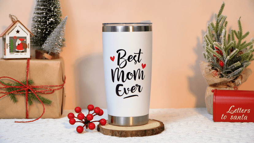 TEEZWONDER Christmas Birthday Gifts for Mom - 20 oz Stainless Steel Insulated Coffee Tumbler with Lid - Mothers Birthday Gifts from Daughter Son, Mothers in Law, Mama, Grandma, Tumblers for Women