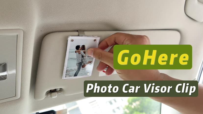 Gift for Boyfriend Husband Girlfriend Dad Car Decorations Interior Picture Holder, Car Visor Photo Clip Magnetic Frame Father's Day Personalized Photo Gifts Cute Car Decor Accessories 3.5 x 2.4 inch (1 PC) B0F5WR9324