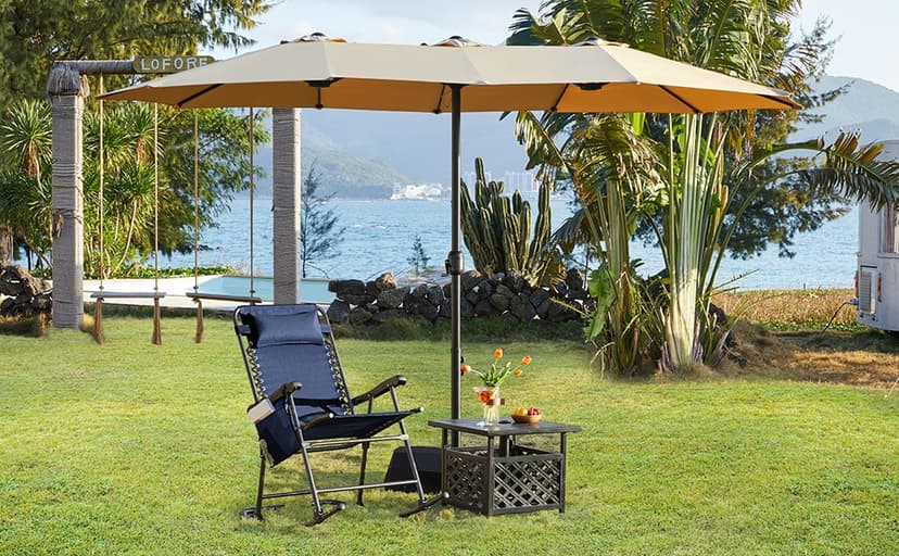 Yaheetech Zero Gravity Chair, Folding Reclining Lounge Recliner with Removable Pad & Headrest & Side Cup Holder Tray for Indoor and Outdoor Gray/1
