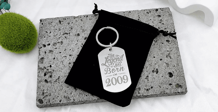 Yobent Birthday Gifts for Men Women Him, Happy Birthday Personalized Keychain, Men Gifts for Bday Unique B0CQ8GFN4W