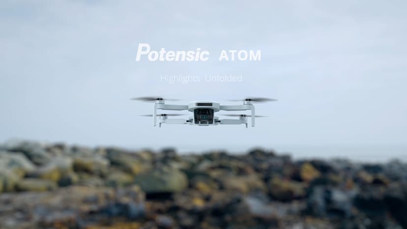 Potensic ATOM 3-Axis Gimbal 4K GPS Drone, Under 249g, 32 Mins Flight, 6KM Long Range Transmission, Visual Tracking, 4K/30FPS QuickShots, 12MP Photo, Lightweight and Foldable for Adults Beginners
