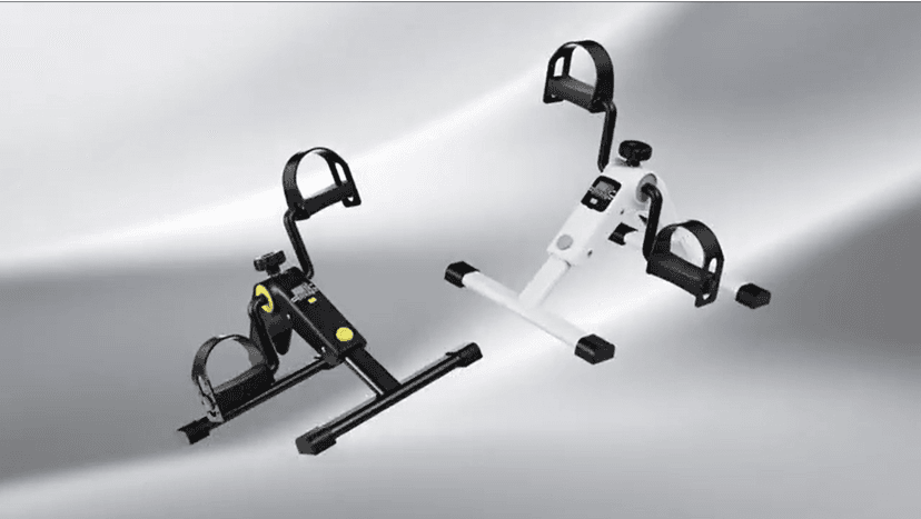 MOMODA Under Desk Bike Pedal Exerciser with LCD Display Portable Mini Exercise Bike for Arm and Leg