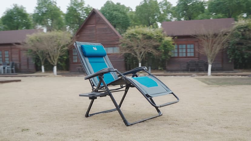 Timber Ridge Zero Gravity Chair Oversized Recliner 350lbs Capacity Patio Lounge Chair Padded Lawn Chair with Headrest XXL for Outdoor, Camping, Patio, Lawn