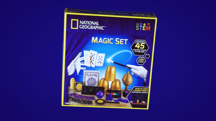 Perform Classic Illusions, Performance Props, STEM Learning, Video Instructions from a Professional Magician, Birthday Gift National Geographic Kids Magic Kit with 45 Tricks for Kids Ages 8-12 B0D24LTPS7