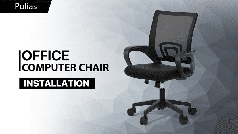 Ergonomic Office Chair - 330Lbs, Breathable Mesh Computer Desk Chair with Lumbar Support & Armrest, Rolling Swivel Adjustable Tilt Lock for Home Office/Gaming, Bedroom Study