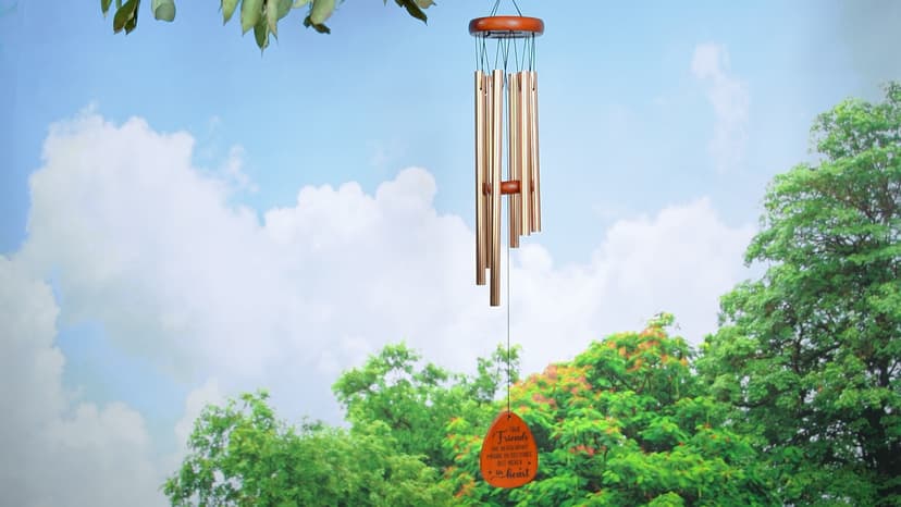Aurahouse Best Friend Birthday Gifts for Women, Friendship Wind Chimes Gifts for Best Friend Woman Men Long Distance, Bestie Friend Birthday Gift for Women Friendship, Friendsgiving Gift