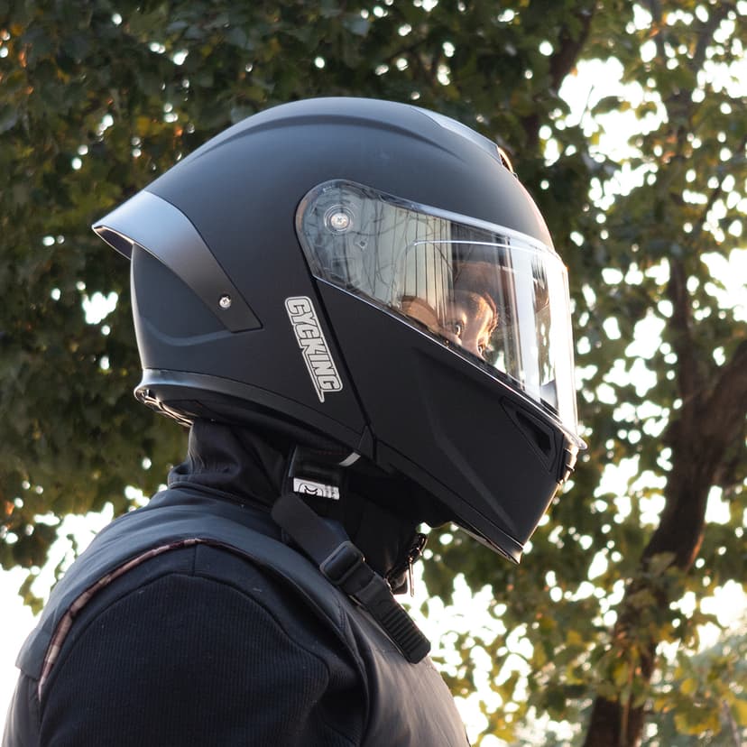 Modular Motorcycle Helmet, Flip Up Full Face Helmet with Dual Visor & Smoked Sunshield, DOT Approved Street Bike Helmet for Men & Women, Quick Release Buckle, Removable Washable Liner