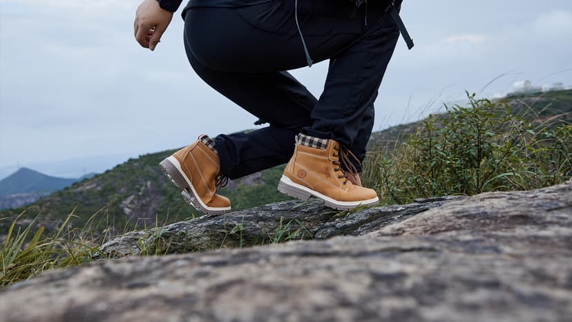 ANJOUFEMME Work Hiking Boots for Women Waterproof - Womens Outdoor Ankle Boots Lightweight Snow Winter Boots for Trekking Walking