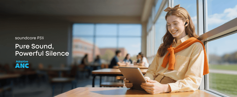 Soundcore P31i by Anker, Real-Time Adaptive Noise Cancelling, Hi-Res Sound, Translation Earbuds, 50H Playtime, Wireless Earbuds, Bluetooth Earphones, Spatial Audio, Fast Charging, IP55