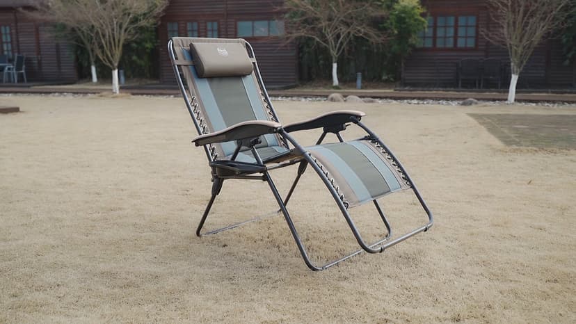 Timber Ridge Oversized Zero Gravity Chair, Padded Reclining Lounge Chair with Adjustable Headrest & Cup Holder, Heavy Duty Support 350 lbs, Foldable for Camping, Lawn, Outdoor & Indoor
