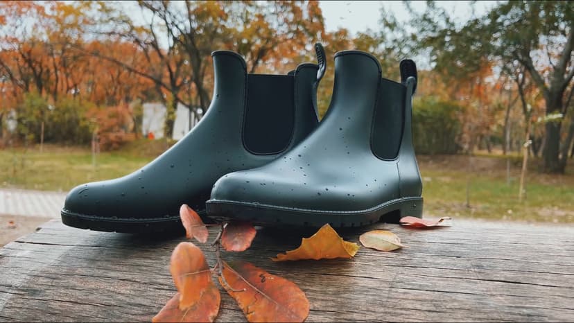 Asgard Women's Ankle Rain Boots Waterproof Chelsea Boots