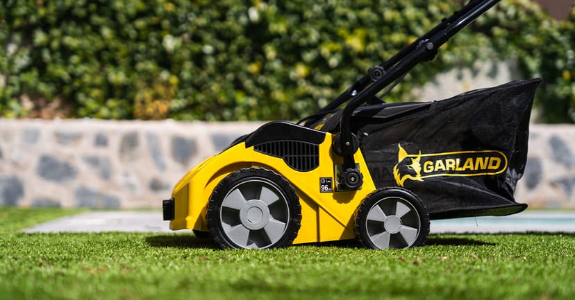 Artificial Turf Sweeper by Roll & Comb, Corded Electric Lawn Rake for Artificial Grass, Cool Gardening Gift, 25 Liter Leaf Collector, Model 302e, 19.8lb.