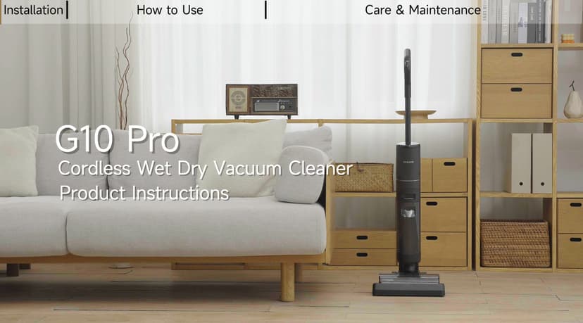 DREAME G10 Pro Wet Dry Vacuum Cleaner, Vacuum Mop All in One with Auto Self-Cleaning, Floor Cleaner Machine for Hard Floor, 35 Mins Runtime, Edge Cleaning, Self-Propelled Vacuum Mop Combo