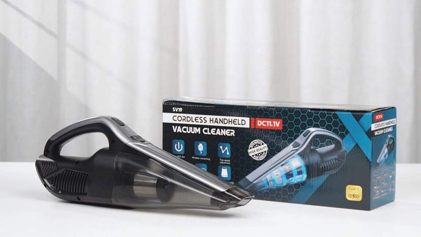 SAKOLD Car Vacuum Handheld Vacuum Cordless with Powerful Suction, Type-C Charge, 2 Suction Modes, 6-in-1 Portable Mini Vacuum for Home, Car, Office Desk, Keyboards