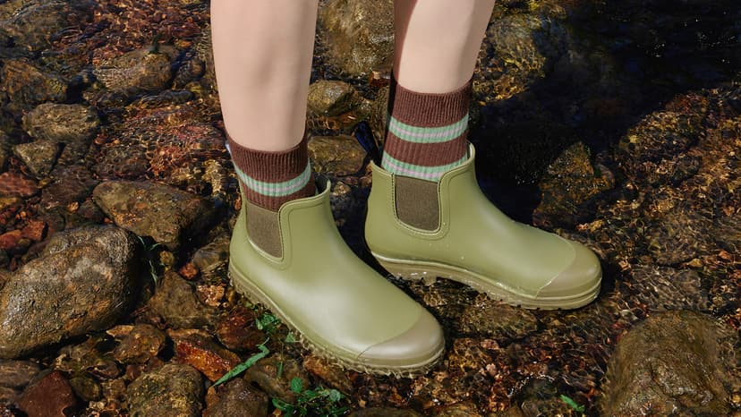 planone Women’s Waterproof Short Rain Boots Durable Comfort-Focused Chelsea Ankle Rubber Boots Non Slip Everyday Outdoor Garden Shoes with Removable Comfort Insole