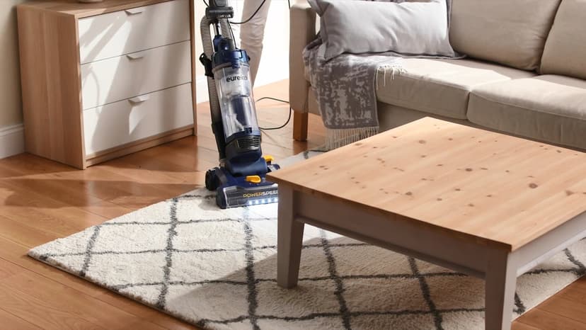 Eureka Powerful Lightweight Upright Vacuum Carpet and Floor, PowerSpeed NEU202 with Automatic Cord Rewind, Purple