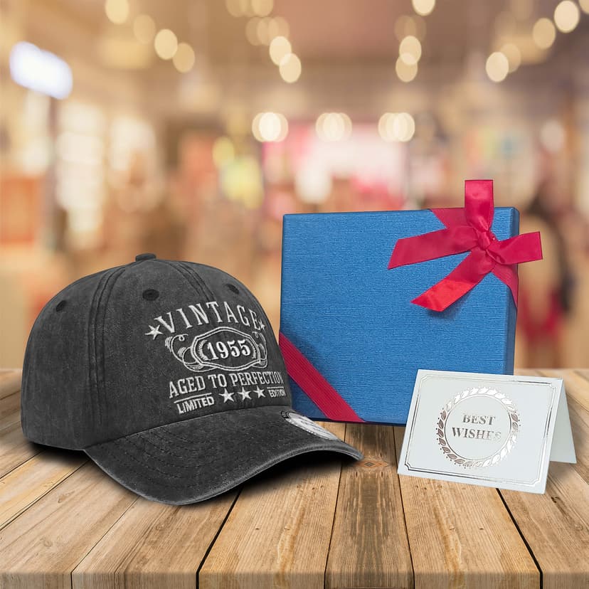 1924-1995 Birthday Gifts for Men Women,Personalized 30th-100th Birthday Ideas Gift,Parents Vintage Hat,