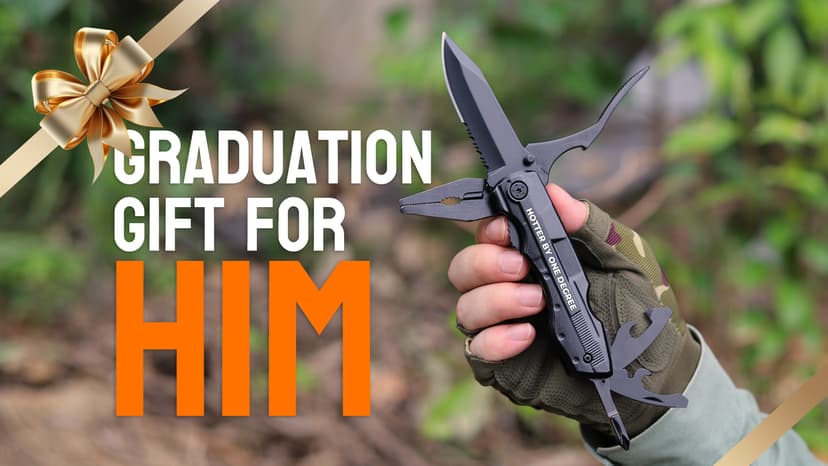 Graduation for Him Gifts, “HOTTER BY ONE DEGREE” Multitool Knife, Practical College Graduation Decorations 2026, Masters Degree Grad Gifts, Gift for Son Graduate Students Camping, Hiking, Fishing B0GL3J9STK