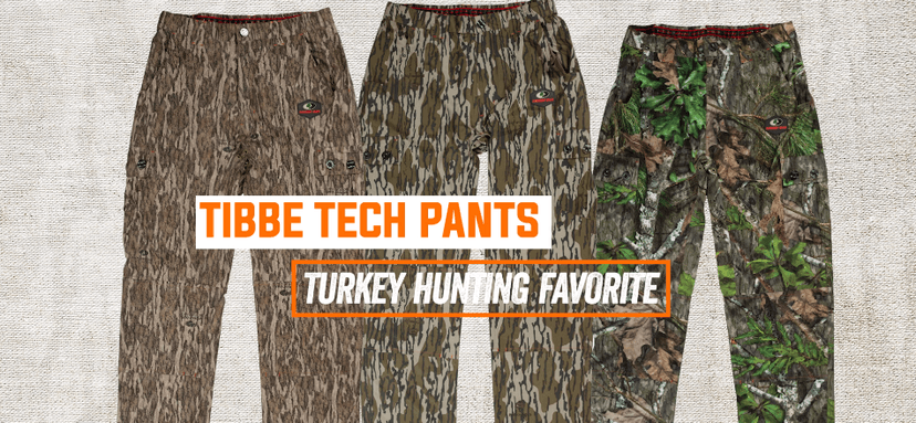 Mossy Oak Men's Men's Lightweight Camo Hunting Pants Tibbee