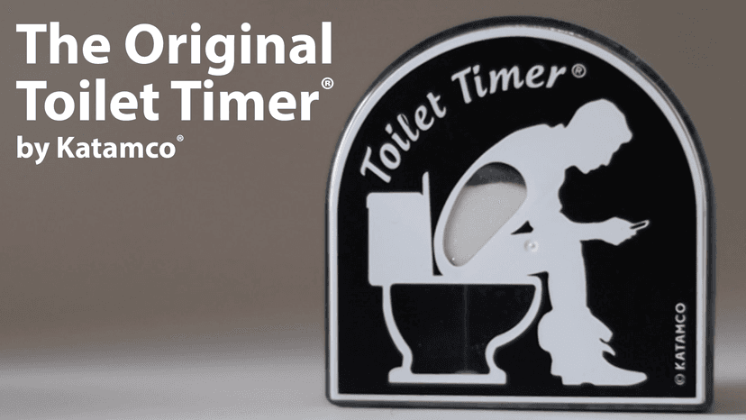 Katamco The Original Toilet Timer (Classic), As Seen on Shark Tank. Funny Gift for Men, Husband, Dad, Son, Birthday, Christmas, Father's Day.