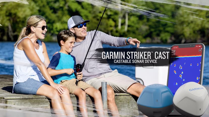 Garmin Striker Cast, Castable Sonar, Pair with Mobile Device and Cast from Anywhere, Reel in to Locate and Display Fish on Smartphone or Tablet (010-02246-00)