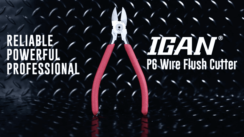 IGAN-P6 6-inch Ultra Sharp & Powerful Side Cutter Clippers with Longer Flush Cutting Edge, Ideal Wire Snips for Crafting, Floral, Electrical & Any Clean Cut Needs B087P191LP