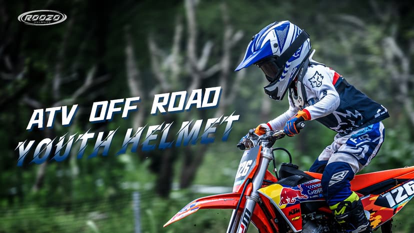 Youth Dirt Bike Helmet DOT Certified - Full Face Motorcycle Helmet for Off-Road, ATV, Street Riding, Includes Adjustable Goggles & Protective Gloves