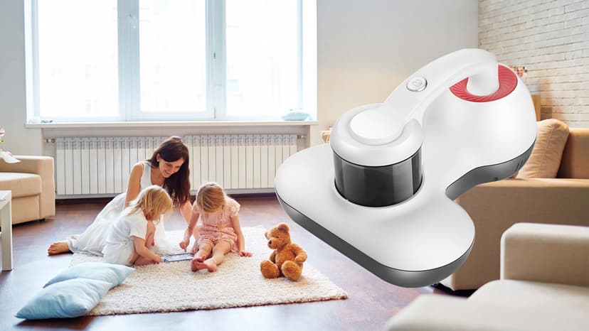 Mattress Vacuum Cleaner, Handheld UV Bed Vacuum Cleaner 16KPa & 12800 Vibrations Per/Min Upgraded Effectively Clean Up Bed, Pillows, Cloth Sofas, Carpets and Ther Fabric Surfaces