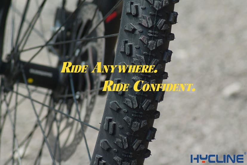 Hycline 2-Pack Mountain Bike Tires Set: 20/24/26/27.5-inch Folding Replacement High-Performance Wear-Resistant Bicycle Tires and Pair Inner Tubes with Tire Levers for MTB Off-Road Bike