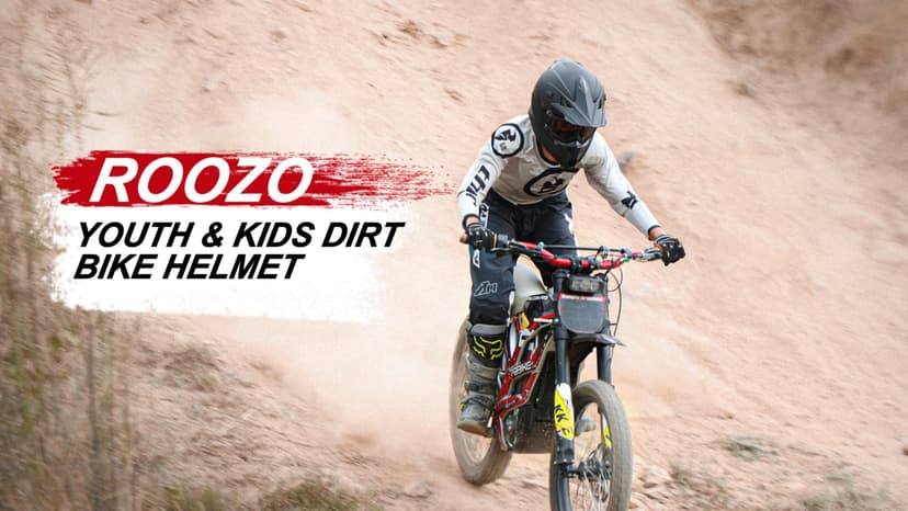 Kids Dirt Bike Helmets Youth ATV Helmet, Kids Motocross Helmet for Off Road, UTV, BMX, Street Riding Motorcycle Helmet with Goggles Gloves, DOT Approved