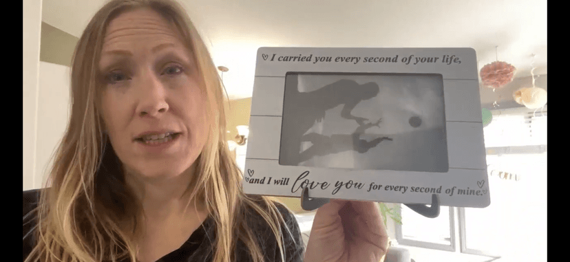 Miscarriage Memorial Picture Frame, I Carried You Every Second of Your Life Wooden Photo Frame With Stand, Baby Loss Memorial Gifts For Parents, Baby Loss Remembrance Gifts For Mom, A34