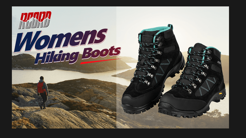 R CORD Hiking Boots Women Waterproof Ankle Support Womens Hiking Boots Backpacking Boots Breathable Non-slip Durable Boots for Outdoors