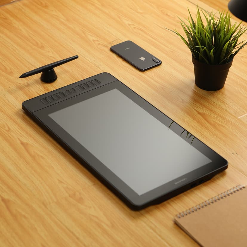 GAOMON PD1161 Drawing Tablet with Screen, Digital Art Tablet with Battery-Free Stylus, Tilt, 8 Shortcut Keys for Paint, Design, Illustration, Editing, 11.6-inch Graphics Tablet for Mac, Windows PC