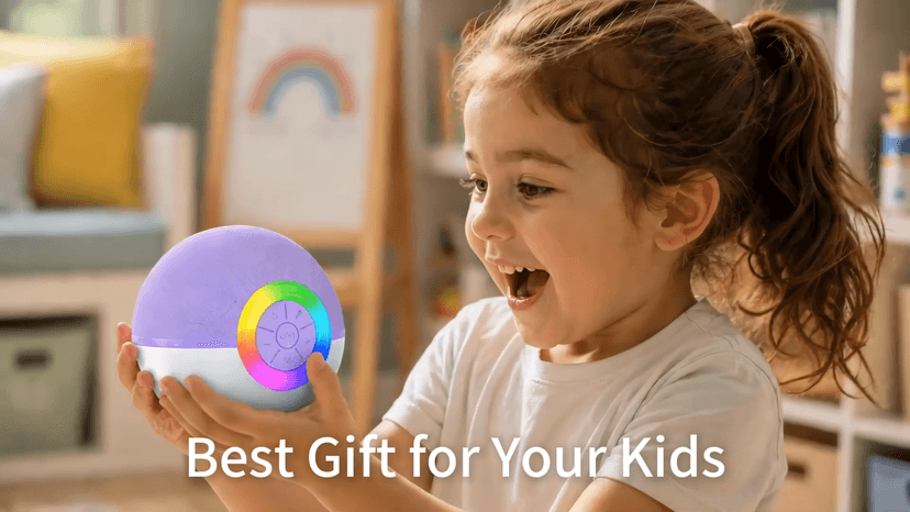 goopow Mini Karaoke Machine Speaker for Kids Adults, Portable Bluetooth Microphone Song Toys with LED Light, Best Chritmas Birthday Festival Gift for 3 4 5 6 7 8+ Year Old Girls Boys (Purple-2MIC) B0D4TMSXJ8