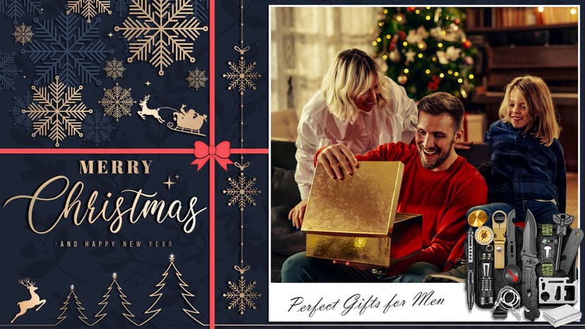 Gifts for Men Him Dad, Survival Kits and Equipment 14 Pcs, Christmas Stocking Stuffers, Anniversary Birthday Gifts for Husband Boyfriend Guy, Camping Essentials, Cool Gadgets for Men B0CFFJGVHX