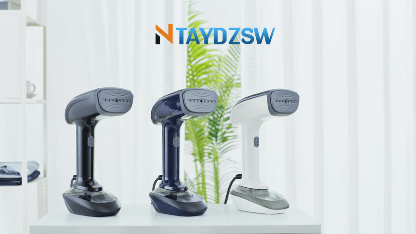 Powerful Handheld Fabric Steamer - 1800W with Fast Ceramic Heat-Up Plate, 2-in-1 Ironing & Wrinkle Remover, Steam Nozzle, Lint Brush - White, for US 120V Only