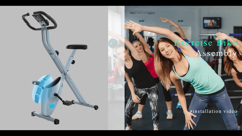 BARWING Stationary Exercise Bike for Home Workout, 5 IN 1 Foldable Indoor Cycling Bike for Seniors, 350LB Capacity, 16-Level Magnetic Resistance, Seat Backrest Adjustments