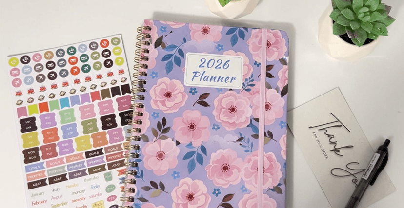 2026 Planner, Weekly and Monthly Calendar Academic Planner, Jan 2026 - Dec 2026, Planning Agenda Book for Desk Accessories and School Supplies - A5 (6.3'' x 8.5'')
