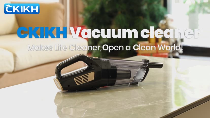 CKIKH Handheld Vacuum Cordless, 15000PA Strong Suction Hand Held Car Vacuum Cleaner Portable with Multi-Nozzles & Washable Filter, Lightweight Dust Busters Rechargeable for Home, Car, Office, Pets