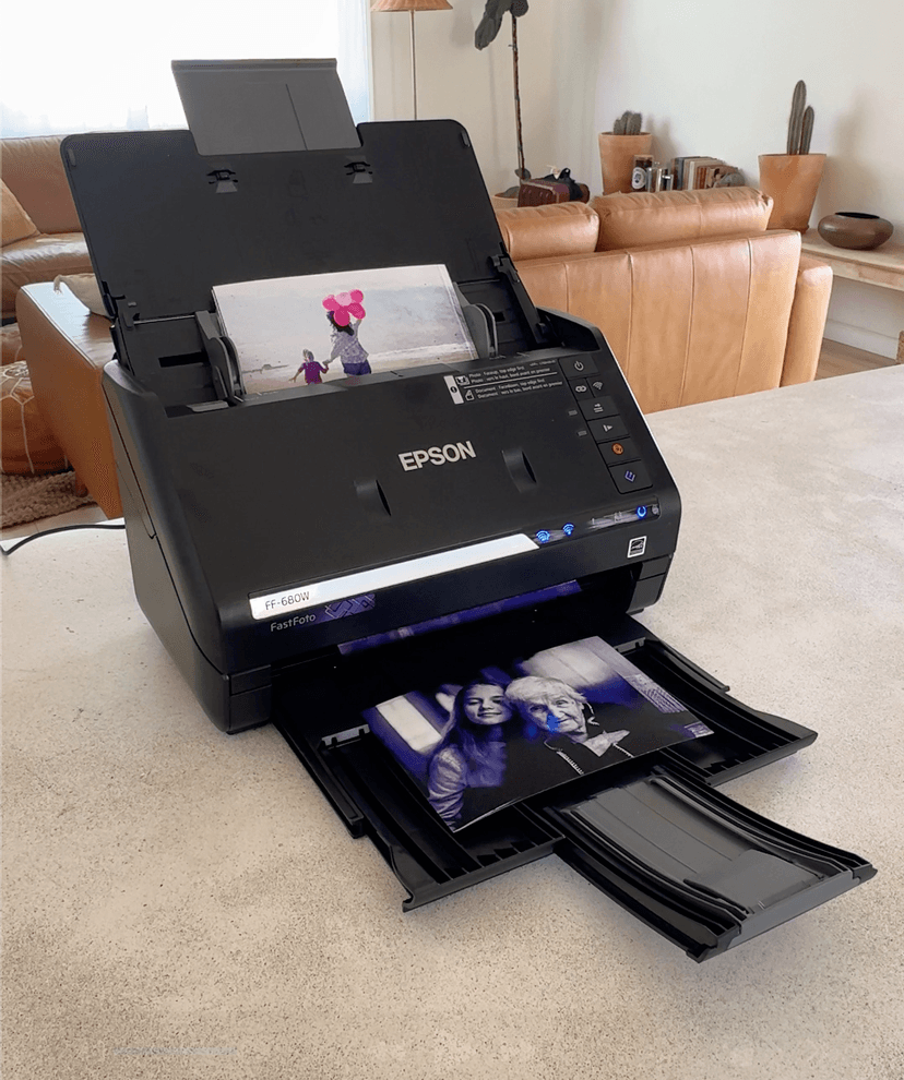 Epson FastFoto FF-680W Wireless High-Speed Photo and Document Scanning System, Black