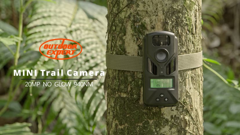 20MP MINI Trail Camera,1080P Hunting Trail Camera with No Glow 940nm Night Vision Motion Activated IP66 Waterproof,80ft Illumination Range Hunting Game Cam for Wildlife Monitoring