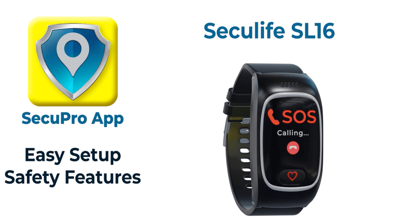 Seculife Smartwatch: Medical Alert Bracelet with GPS Tracker, Fall Detection Smart Watch, 2 Way Calling, SOS Button, Medical Watch, Emergency Device for Seniors, Life Alert System, Elderly Monitoring