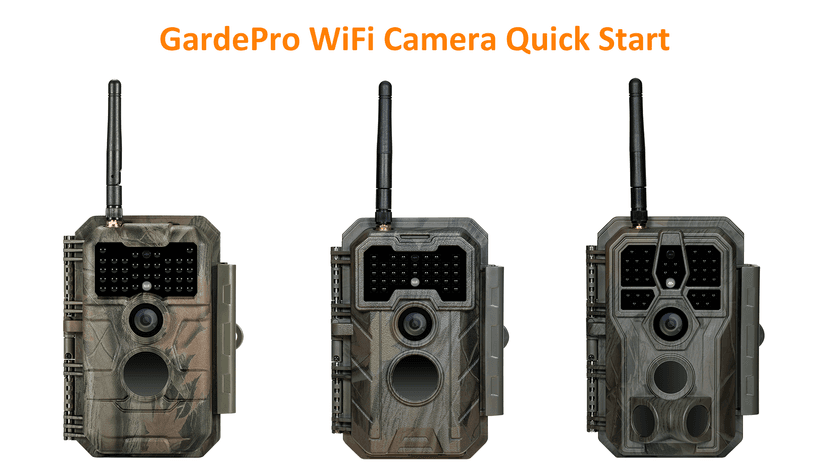 GardePro E6 WiFi Trail Camera (Non-Cellular), Stable WiFi with External Antenna, On-Site App Viewing, 64MP 1296P HD, No-Glow Night Vision, Motion Activated Waterproof Game Camera