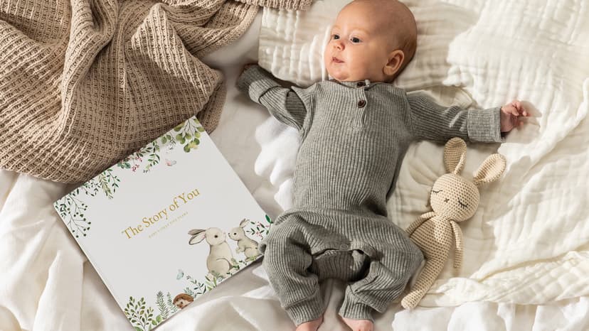 Keepsake Memory Book for Baby Boy or Girl Timeless First 5 Year Baby Book A Milestone Book to Record Every Event from Birth to Age 5 Gender Neutral Journal Scrapbook Photo Album