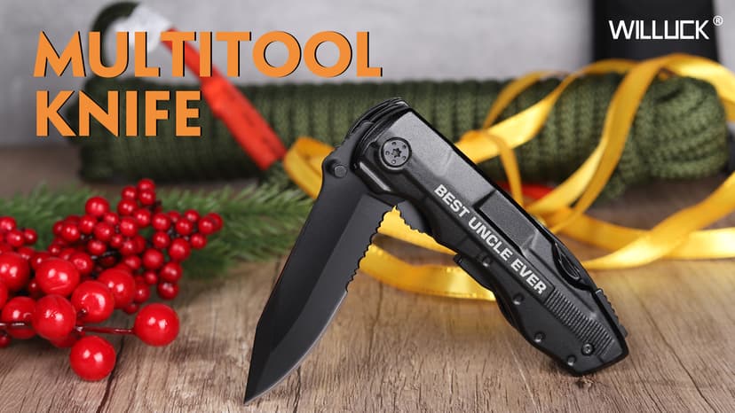 Uncle Gifts - Gifts for Uncle, Uncles Birthday Gifts - Uncle's Gift from Niece Nephew, Christmas Uncle's Gifts - Multitool Knife, Fathers Day Uncles Gift Idea