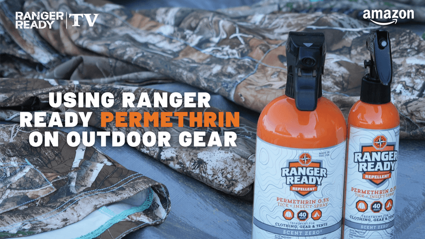 Ranger Ready Repellents 0.5% Permethrin Spray for Clothes and Outdoor Gear - Permethrin Insect & Tick Repellent - Scent Zero, 8 Fl Oz.