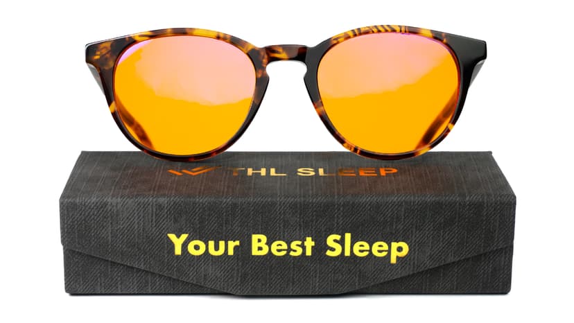 Orange Blue Light Blocking Glasses for Better Sleep - 99.5% Premium Acetate Migraine Glasses for Women & Men